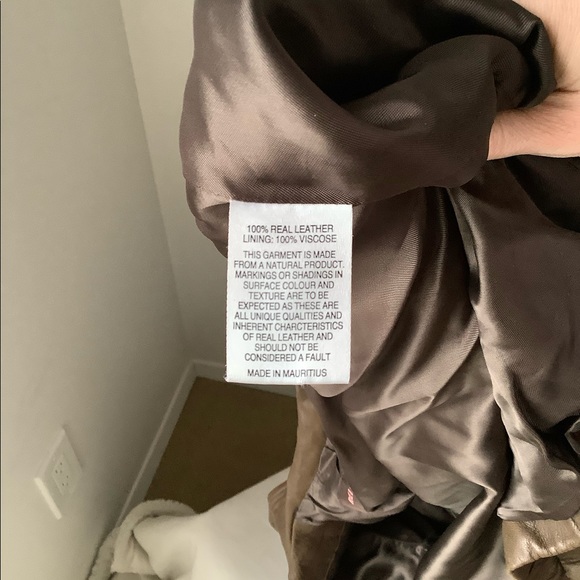 Reiss Brown Leather Jacket - Picture 6 of 8